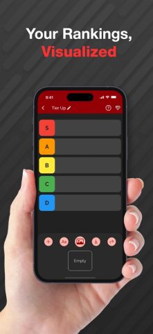 Tier List Maker: TierUp Ranker для iOS — скриншот 1