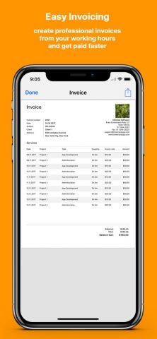TimeTrack for Freelancers для iOS — скриншот 4