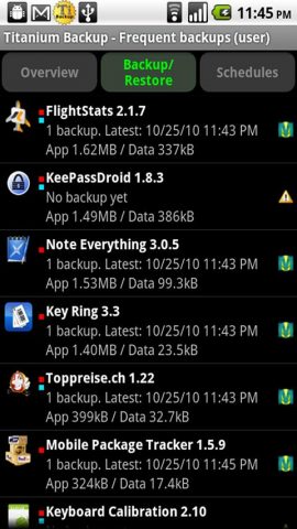 Titanium Backup (root needed) для Android — скриншот 1
