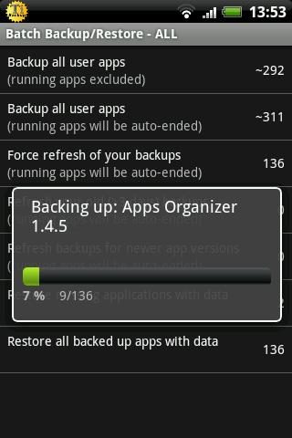 Titanium Backup (root needed) для Android — скриншот 2