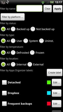 Titanium Backup (root needed) для Android — скриншот 4