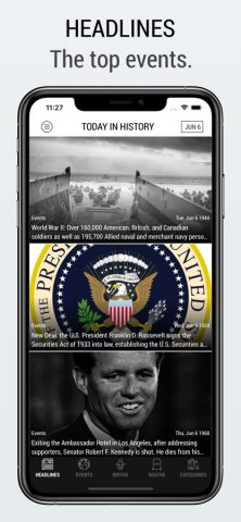 Today In History Lite Edition для iOS — скриншот 1