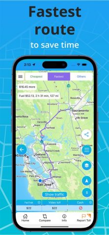 Toll & Gas Calculator TollGuru для iOS — скриншот 1