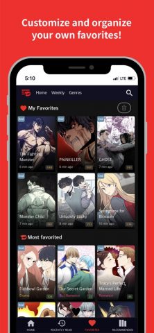 Toomics — Unlimited Comics для iOS — скриншот 5