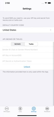 Torpedo — Bulk SMS Tool для iOS — скриншот 2