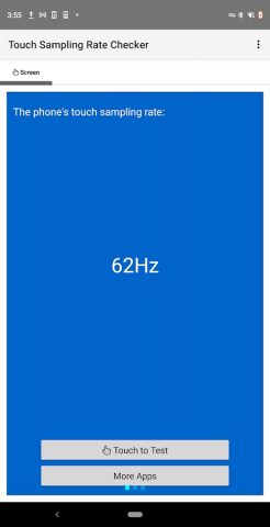 Touch Sampling Rate Checker для Android — скриншот 1