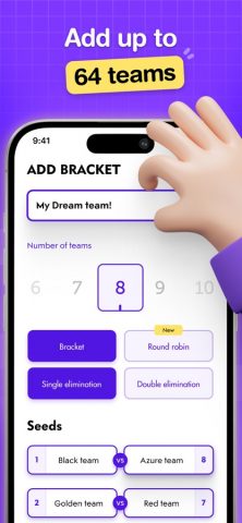 Tourney Bracket Generator для iOS — скриншот 3