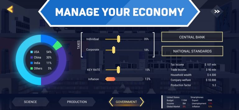 Trade Wars — Economy Simulator для iOS — скриншот 5