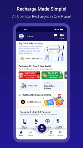 Tradgo Recharge & Bill Payment для Android — скриншот 2