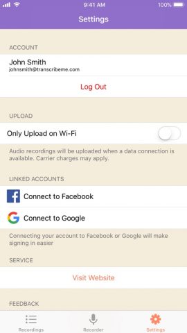 TranscribeMe — скриншот 5