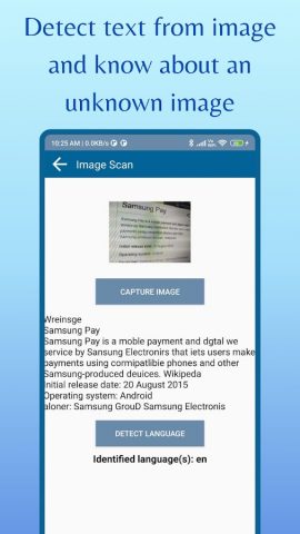 Translator Detector app для Android — скриншот 1