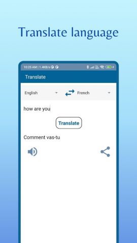 Translator Detector app для Android — скриншот 3