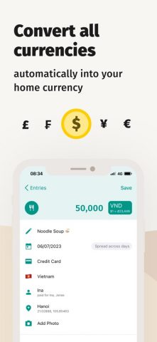 TravelSpend: Travel Budget App для iOS — скриншот 5