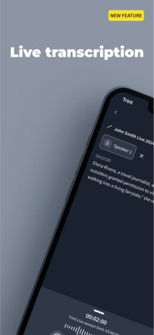 Trint для iOS — скриншот 1