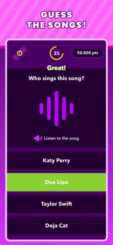 Trivial Music Quiz для iOS — скриншот 1