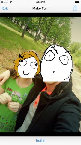 Trollface Free для iOS — скриншот 2