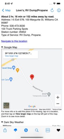 Truck & RV Fuel Stations для iOS — скриншот 2
