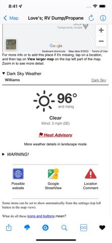 Truck & RV Fuel Stations для iOS — скриншот 3