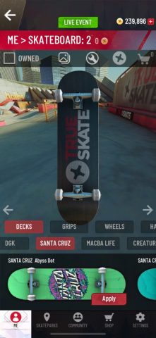True Skate для iOS — скриншот 4