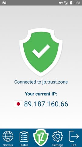 Trust.Zone VPN — анонимный VPN для Android — скриншот 3