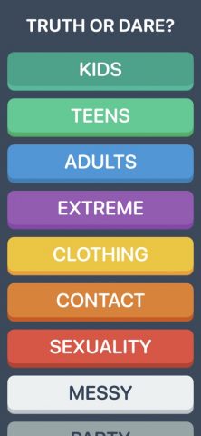 Truth or Dare? для iOS — скриншот 1