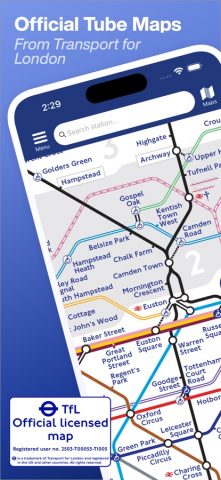 Tube Map — London Underground для iOS — скриншот 1