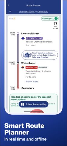 Tube Map — London Underground для iOS — скриншот 3