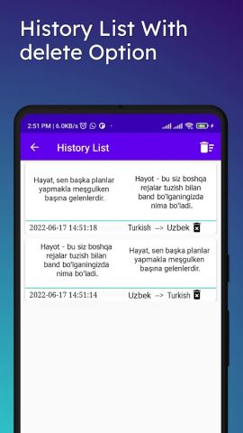 Turkish To Uzbek Translator для Android — скриншот 4