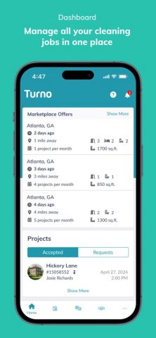 Turno Cleaners для iOS — скриншот 1