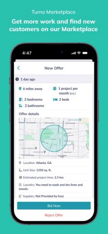 Turno Cleaners для iOS — скриншот 2