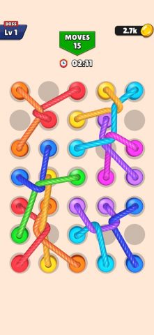 Twisted Rope 3d: Tangled Line для iOS — скриншот 1