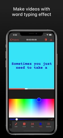 Typewriter: Typing Video Maker — скриншот 1