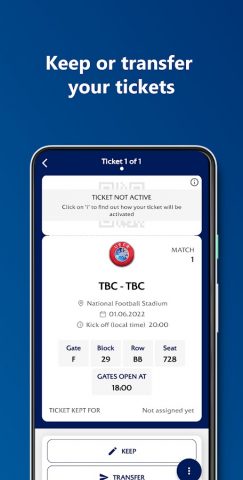 UEFA Mobile Tickets для Android — скриншот 3