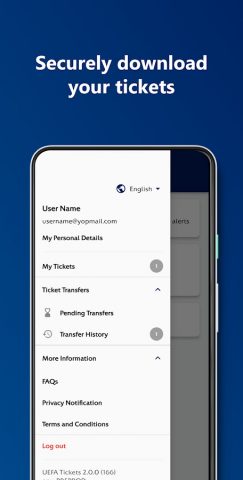 UEFA Mobile Tickets для Android — скриншот 4