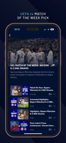 UEFA.tv для iOS — скриншот 4