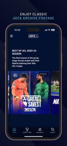 UEFA.tv для iOS — скриншот 5