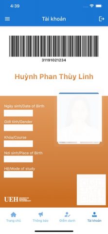 UEH Student для iOS — скриншот 3