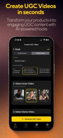 UGC Creator: FastUGC для iOS — скриншот 1