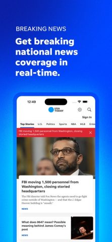 USA TODAY: US & Breaking News для iOS — скриншот 1