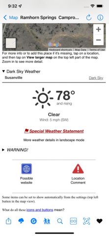 USFS & BLM Campgrounds для iOS — скриншот 3