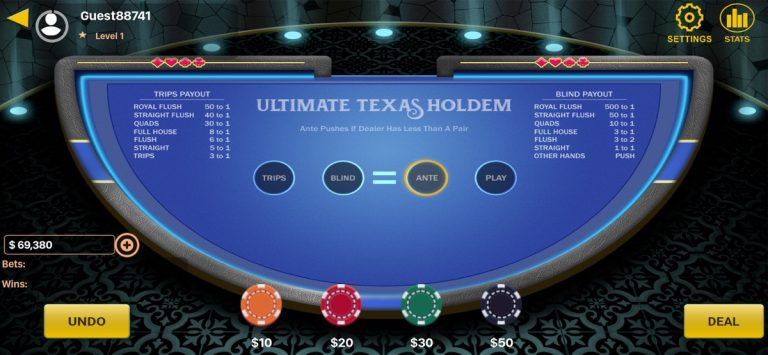 Ultimate texas holdem Poker для iOS — скриншот 3