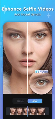 Улучшение видео — HiQuality AI для iOS — скриншот 1