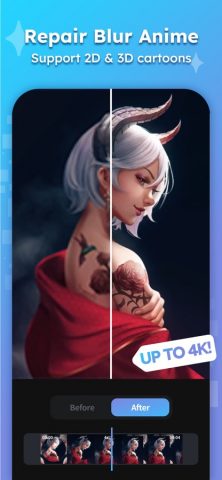 Улучшение видео — HiQuality AI для iOS — скриншот 2