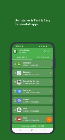 Uninstaller для Android — скриншот 1