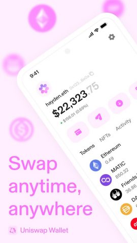 Uniswap: Crypto & NFT Wallet для Android — скриншот 1