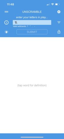 Unscramble Letters для iOS — скриншот 1