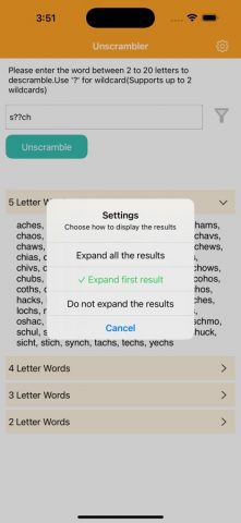 Unscrambler-Word для iOS — скриншот 4