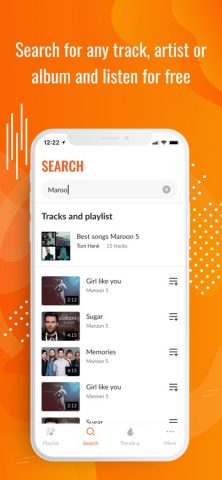 Upbeat: Music Streaming Player для iOS — скриншот 3