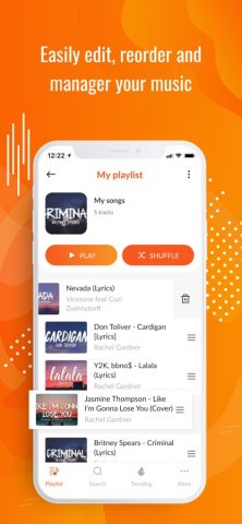 Upbeat: Music Streaming Player для iOS — скриншот 5