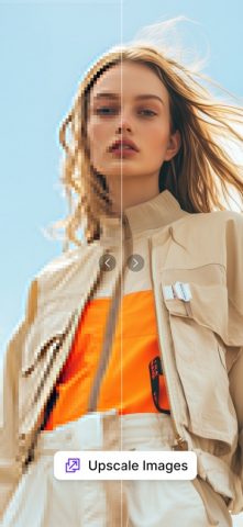 Upscale: AI Photo Enhancer для iOS — скриншот 1